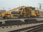 Track Equipment replacing & setting New Concrete Ties